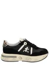 Premiata Dynamic Multicoloured Sneakers With Zebra Print Accents In Black