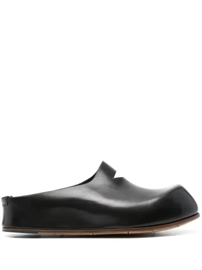 Premiata El Banero Leather Slippers In Black