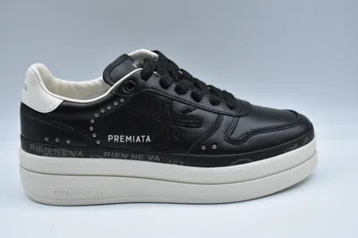 Premiata Elegant Flat Shoes For Modern Women In Black