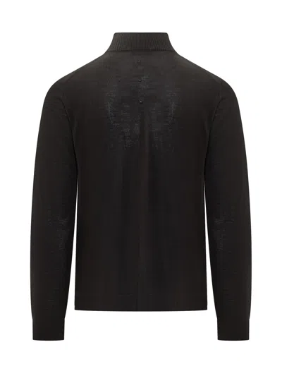 Premiata Elegant Knit Turtleneck Sweater In Black
