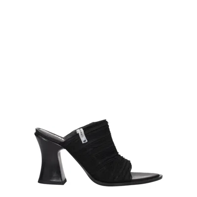 Premiata Fabric Women's Sandal In Black