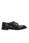 Premiata Lace Up Shoes In Black Leather In Black
