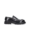 Premiata Royal Chunky Sole Loafer With Penny Strap In Black