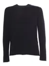 Premiata Textured Knit Sweater With Classic Crew Neck In Blue