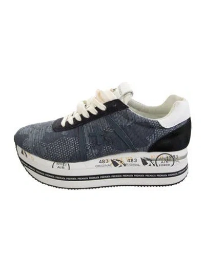 Pre-owned Premiata Graphic Print Sneakers In Blue