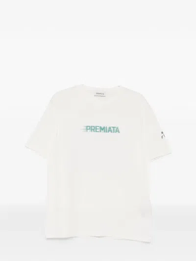 Premiata Graphic Print T-shirt In White