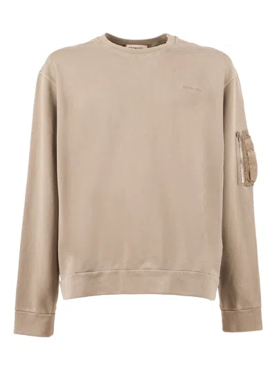 Premiata Green Dunito Cotton Sweatshirt In Neutral