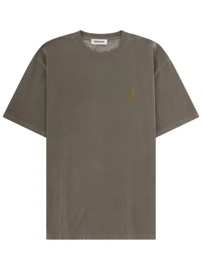 Premiata Grey Logo Crew Neck T-shirt