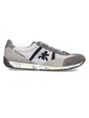 Premiata Jackyx Sneakers In Grey Suede And Fabric In Grey