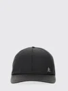Premiata Stylish Hat With Curved Brim Design In Black