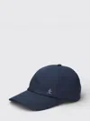 Premiata Logo Baseball Hat Curved Brim Design In Blue