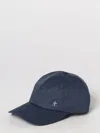 Premiata Logo Baseball Hat Curved Brim Design In Blue
