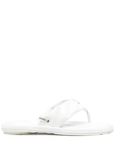 Premiata High-shine-detailing Sandals In White