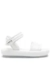 Premiata High-shine Leather Sandals In White
