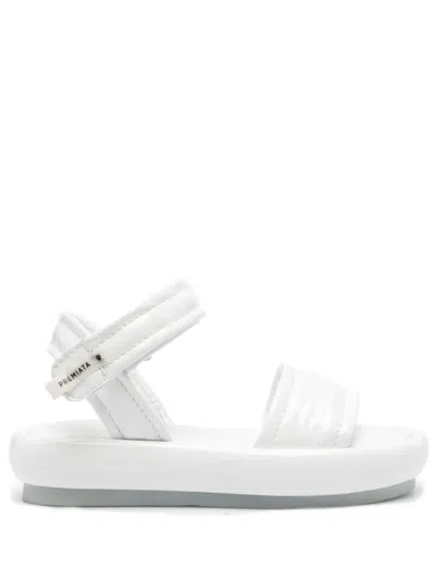 Premiata High-shine Leather Sandals In White