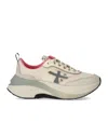 Premiata Hill 7509 Sneaker With Suede And Nylon Accents In Neutral