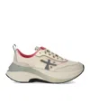 Premiata Hill 7509 Sneaker With Suede And Nylon Accents In Beige