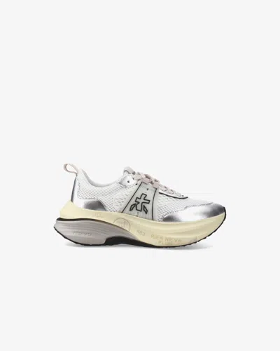 Premiata Hill 7511 Trainers Trainers White In Argento