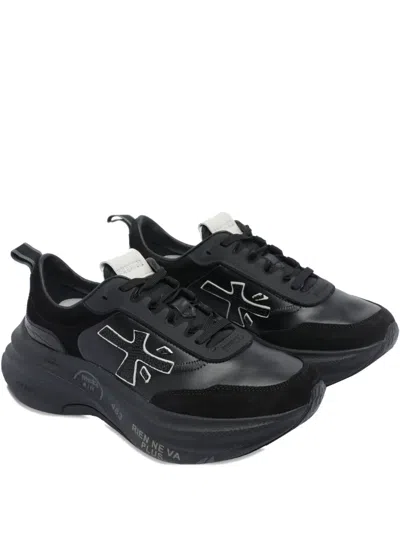 PREMIATA HILL LOGO-DETAIL SNEAKERS