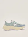 Premiata 'hill' Blue Sneakers In Celeste Polvere