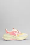 Premiata Hill Sneakers In Rose-pink Fabric In Pink