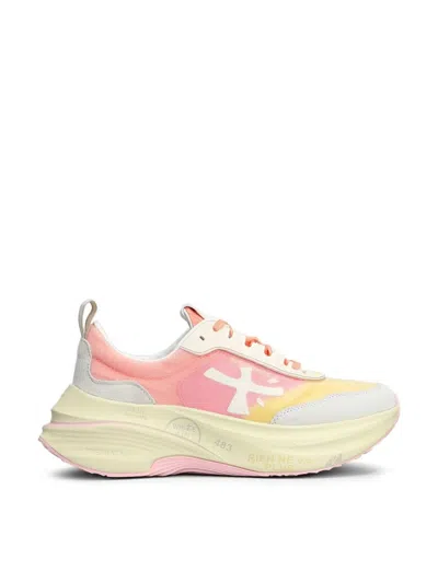 Premiata Hill Timeless Chunky Sneakers In Multi