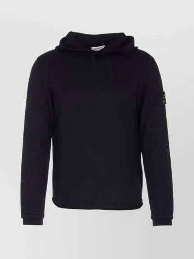 PREMIATA HOODED SWEATER WITH CREWNECK AND RIBBED CUFFS
