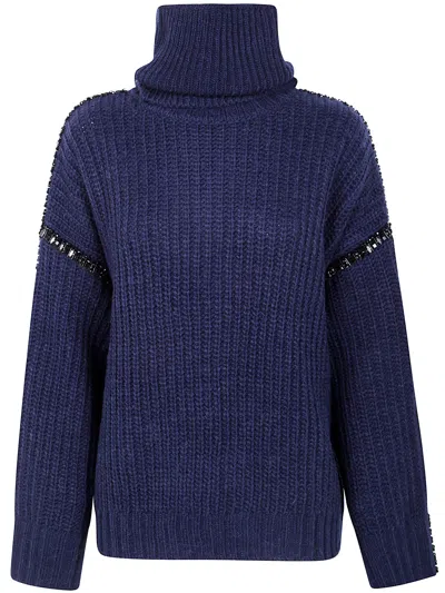 Premiata Indsay Embellished Pullover In Blue