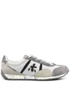 Premiata Jackyx Sneakers In Grey Suede And Fabric In Gray