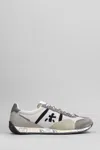Premiata Jackyx Sneakers In Grey Suede And Fabric In Grey
