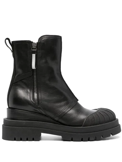 Premiata Jiro Leather Ankle-length Boots In Black