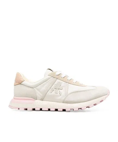 Premiata Johnlowd Logo Low-top Sneakers In White
