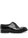 Premiata Cap Toe Lace Oxford Shoes In Black