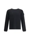 Premiata Crewneck Sweater With Long Sleeves And Ribbed Cuffs In Black