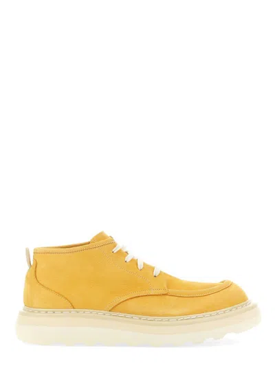 Premiata Lace-up Boot In Yellow