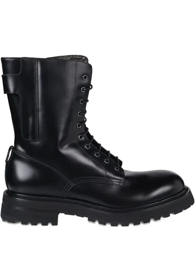 Premiata Lace-up Boots In Black