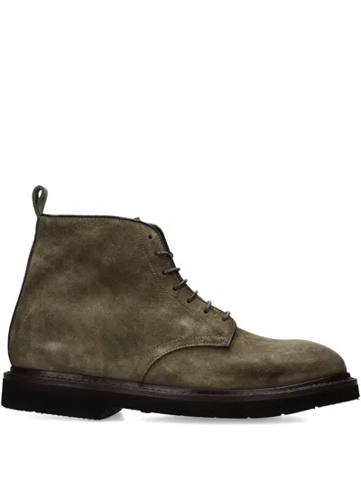 Premiata Lace-up Boots In Green