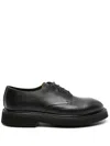 Premiata Lace-up Leather Derby Shoes In Black