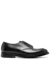 Premiata Lace Up Shoes In Black Leather In Schwarz