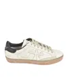 Premiata Perforated-detail Leather Sneakers In White