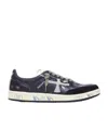 Premiata Lace-up Low-cut Sneakers In Black