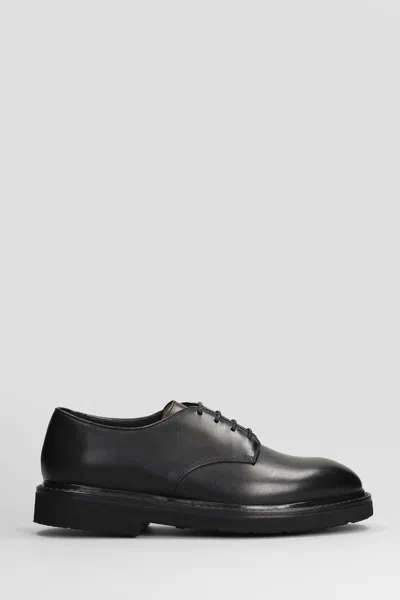 Premiata Lace Up Shoes In Black Leather