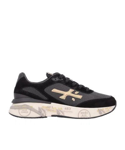 Premiata Laced Sneakers In Black