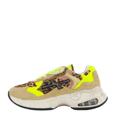 Premiata Laced Sneakers In Nude