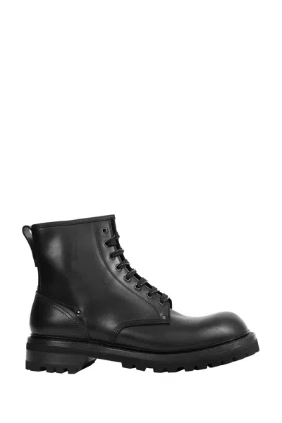 Premiata Lace-up Boots In Black