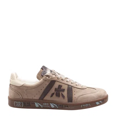 Premiata Lace-up Low-top Sneakers In Neutral