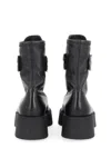 Premiata Lamb Leather Boot In Black