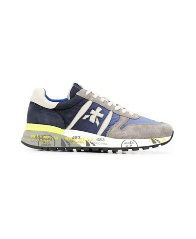 Premiata Lander Low-top Casual Sneakers In Multicolor