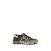 Premiata Lander Cross-detail Suede Sneakers In Multi