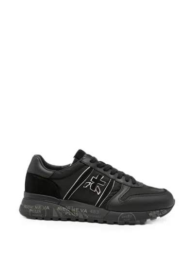 Premiata Lander Panelled Sneakers In Black